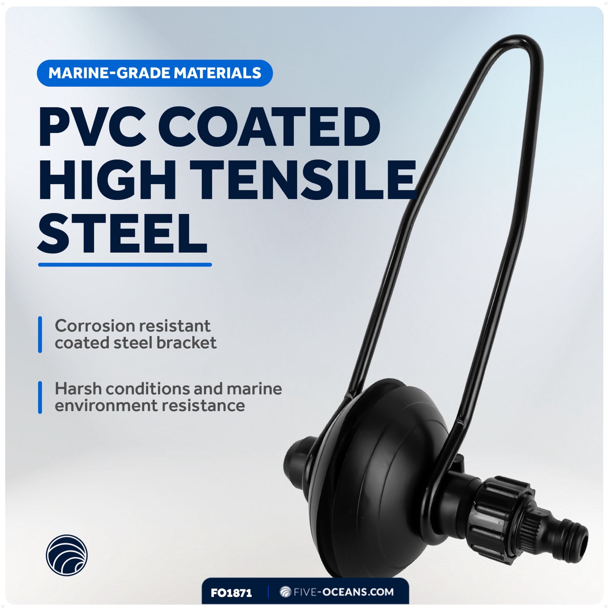 Universal Outboard Motor Flusher, Round Muffs - FO1871 - Five Oceans