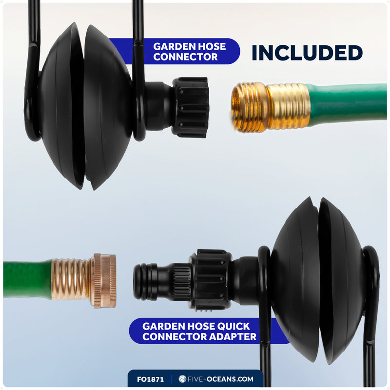 Universal Outboard Motor Flusher, Round Muffs - FO1871 - Five Oceans