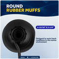 Universal Outboard Motor Flusher, Round Muffs - FO1871 - Five Oceans