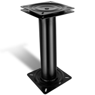 Seat Pedestal with Swivel, Fixed Height 14", Black EDC Steel - FO1872 - Five Oceans