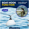 4' Paddle & Hook, Black, Aluminum, 2-Pack - FO1876-M2 - Five Oceans