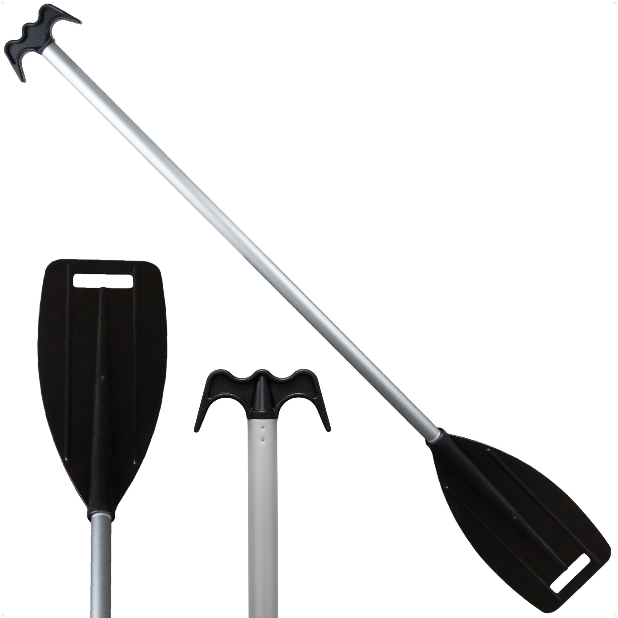 4' Paddle & Hook, Black, Aluminum - FO1876 - Five Oceans