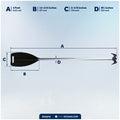 4' Paddle & Hook, Black, Aluminum - FO1876 - Five Oceans