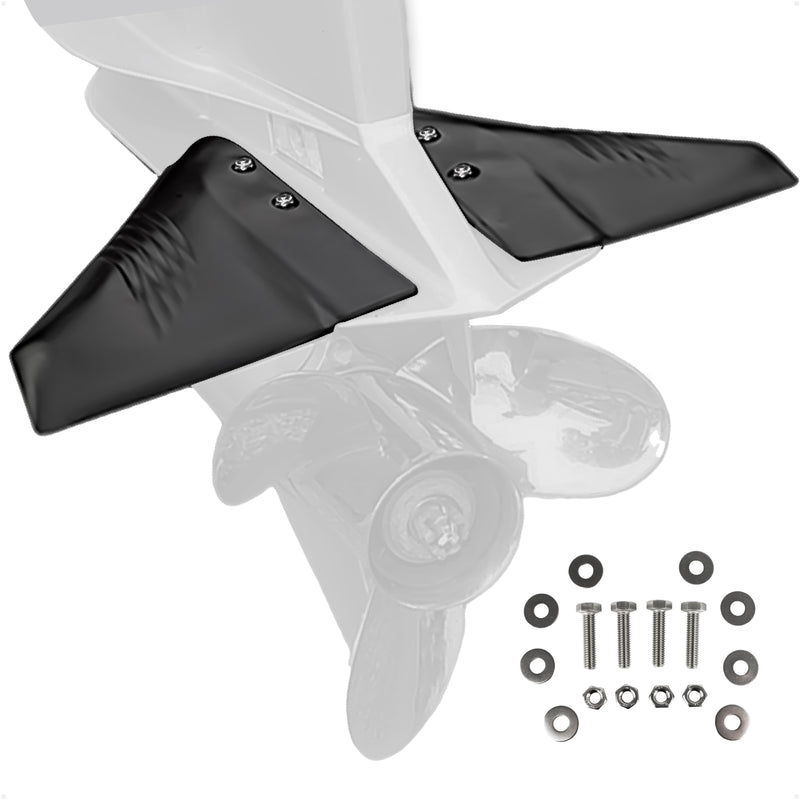 Hydrofoil for Outboard Motors Up to 200HP, Black - FO1882 - Five Oceans