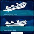 Hydrofoil for Outboard Motors Up to 200HP, Black - FO1882 - Five Oceans