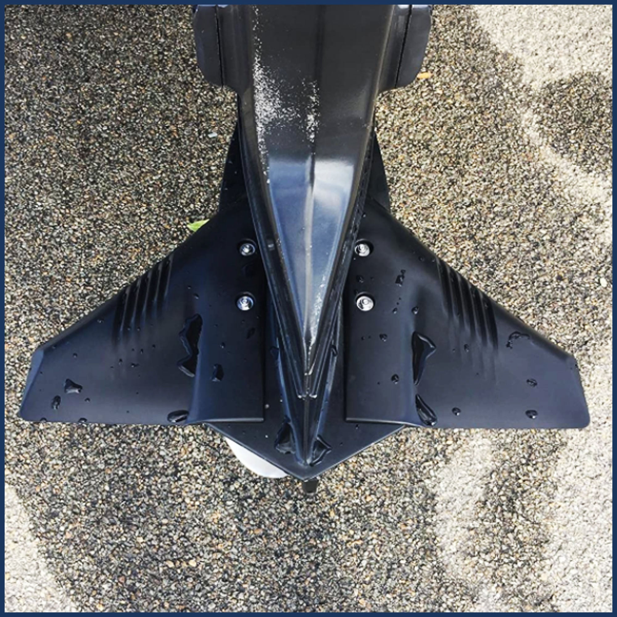 Hydrofoil for Outboards Up to 200HP, Hydro-Stabilizer, Black - FO1882 - Five Oceans