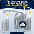 Universal Outboard Motor Flusher Rectangular Muffs & Gear Oil Pump Kit - FO1884-4770 - Five Oceans
