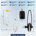 Universal Outboard Motor Flusher Rectangular Muffs & Gear Oil Pump Kit - FO1884-4770 - Five Oceans