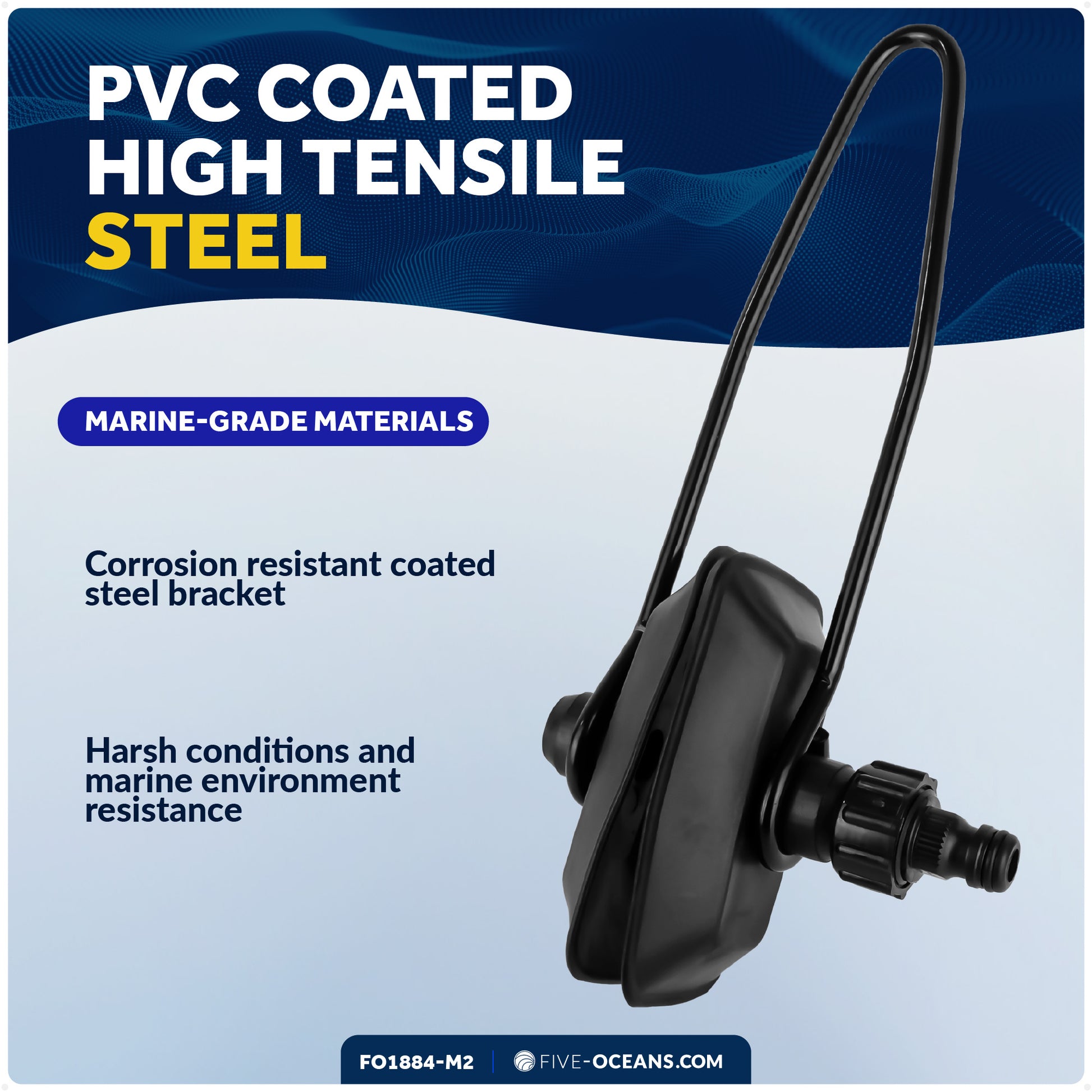 Universal Outboard Motor Flusher, Rectangular Muffs - 2-Pack - FO1884-M2 - Five Oceans