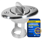 Garboard Boat Drain Plug For 1-1/4" Transom Hole, Stainless Steel - FO2063 - Five Oceans