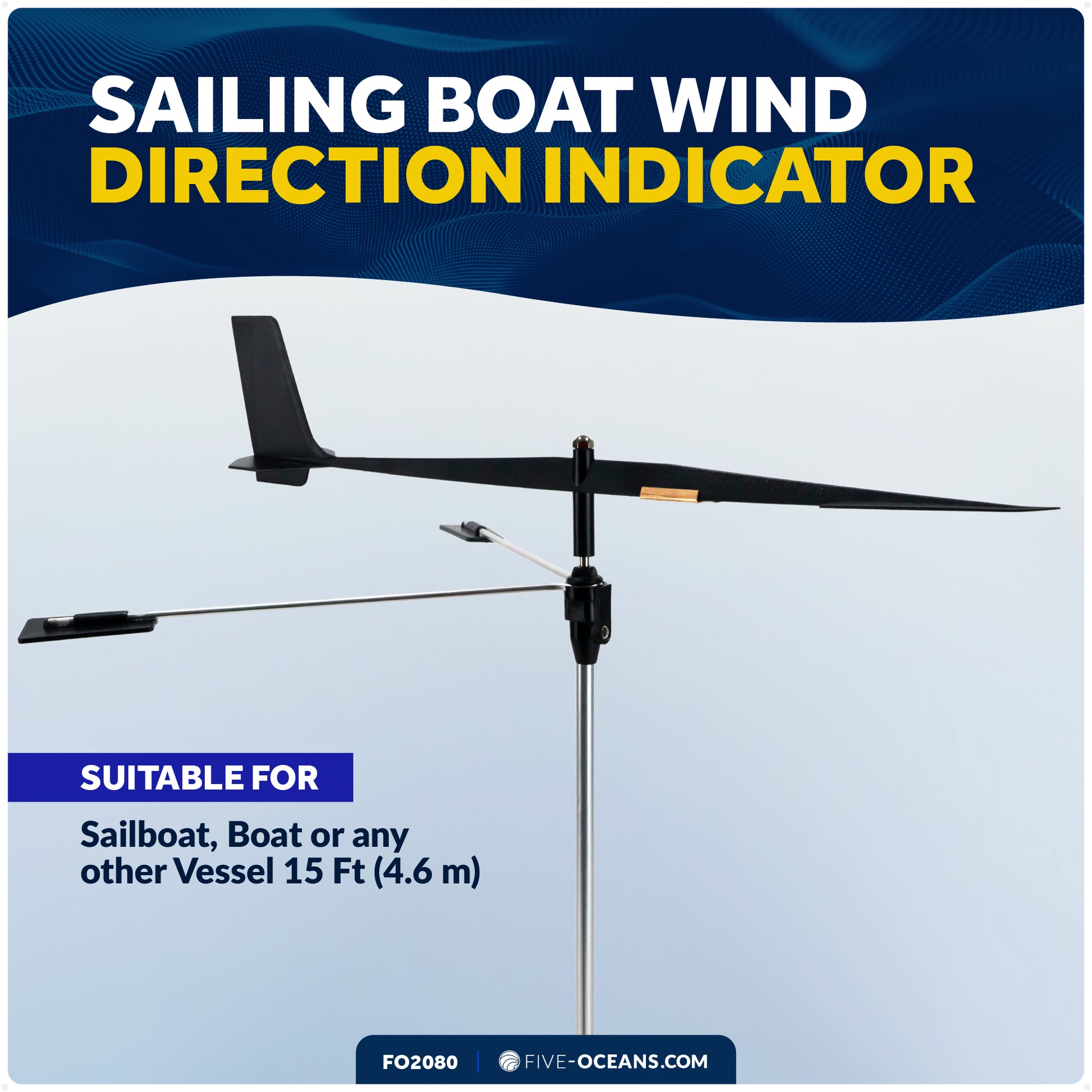 14-1/2" Wind Vane Indicator - FO2080 - Five Oceans