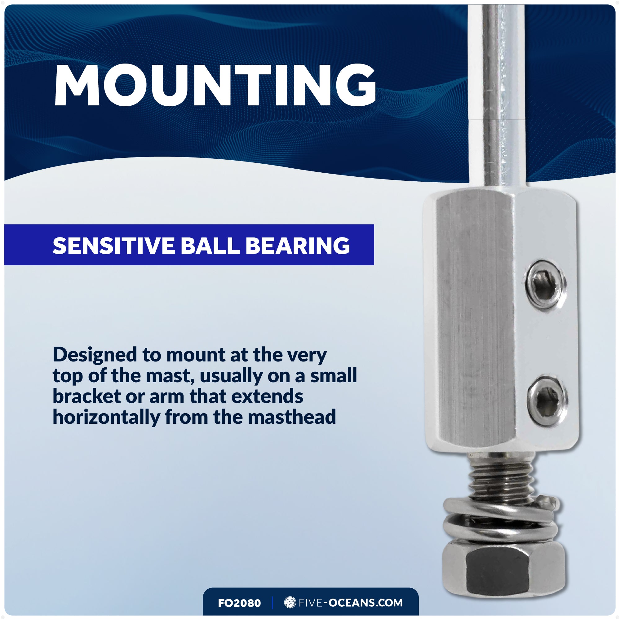 14-1/2" Wind Vane Indicator - FO2080 - Five Oceans