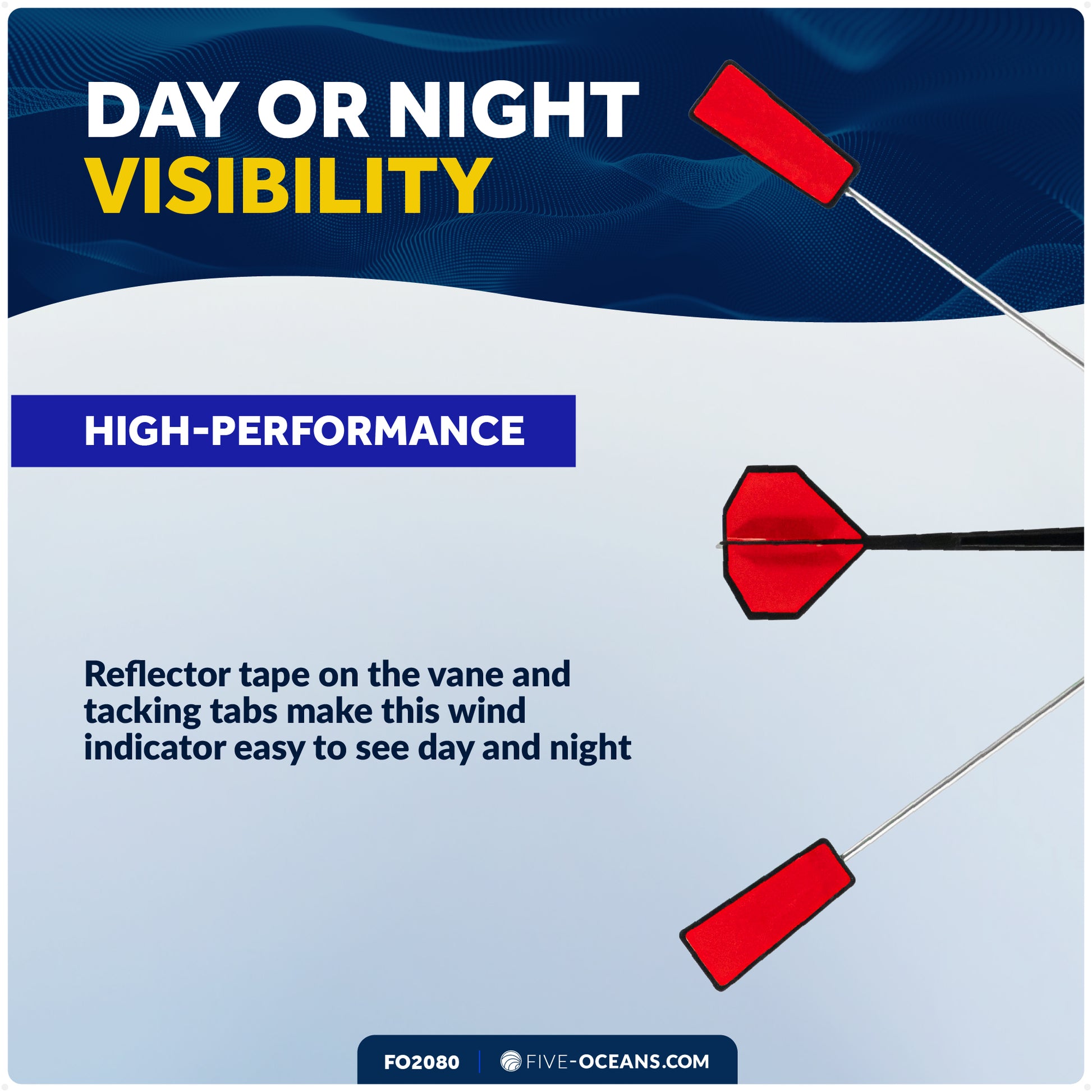 14-1/2" Wind Vane Indicator - FO2080 - Five Oceans