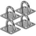 1/4" Square Pad Eye, AISI316 Stainless Steel, 4-Pack - FO2100-M4 - Five Oceans
