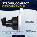 Manual Bilge/Waste Pump - Flush Mount, White - FO2203 - Five Oceans