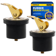 Livewell Bailer Drain Boat Plug for 7/8" Diameter Drains, 2-Pack - FO2209-M2 - Five Oceans