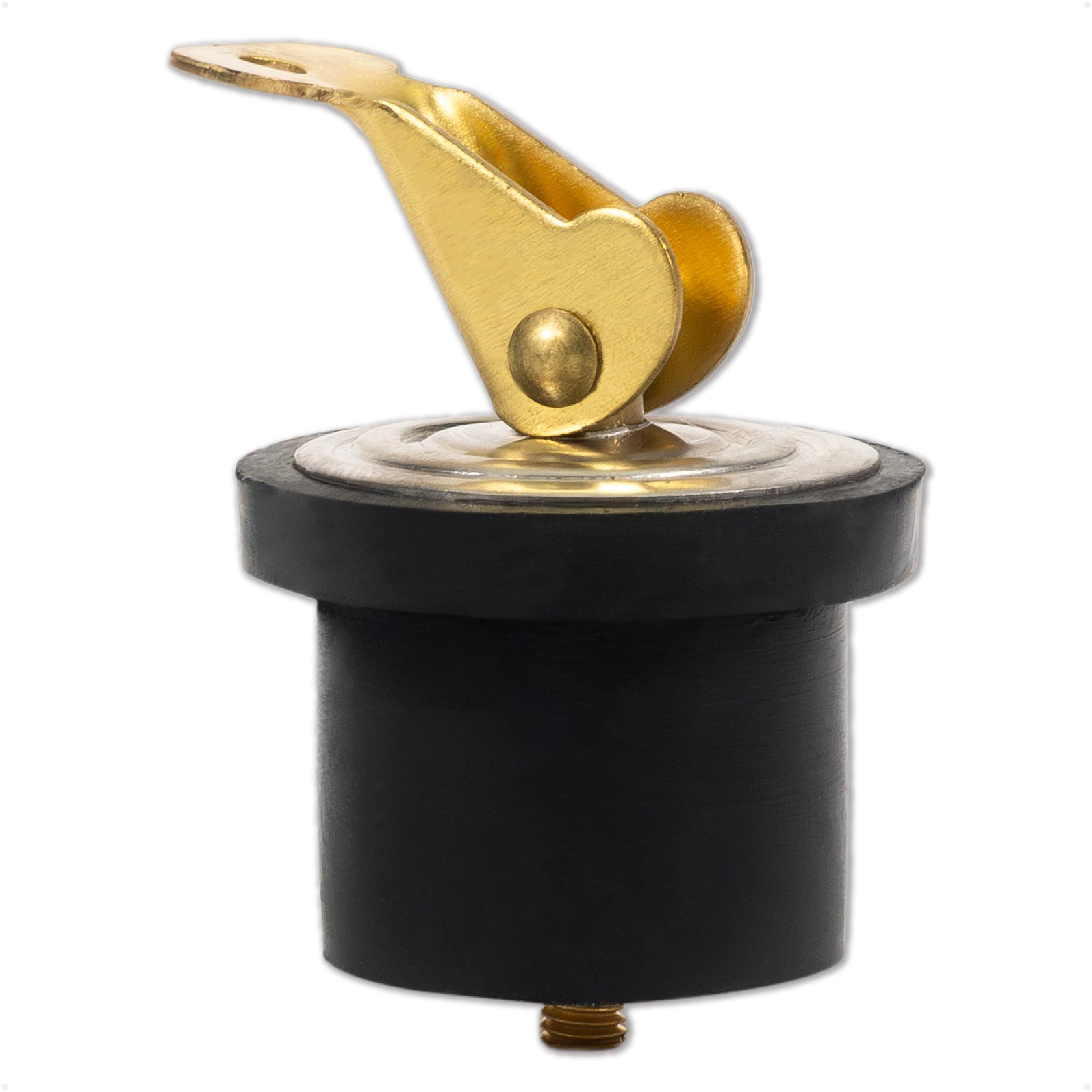 Livewell Bailer Drain Plug for 7/8" Diameter Drains, Rubber/Brass - FO2209 - Five Oceans