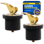 Livewell Bailer Drain Plug for 3/4" Diameter Drains, 2-Pack - FO2210-M2 - Five Oceans