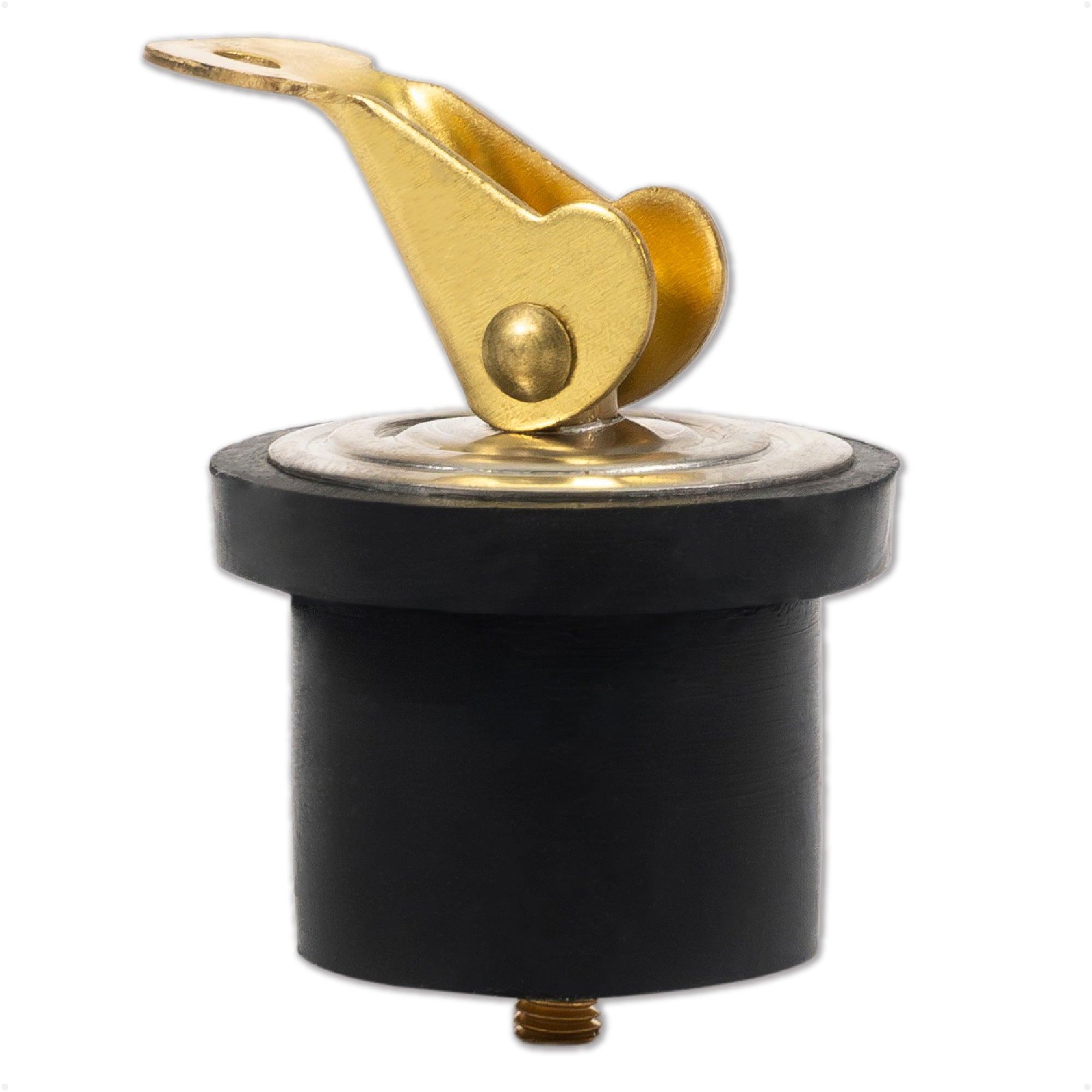 Livewell Bailer Drain Plug for 3/4" Diameter Drains, Rubber/Brass - FO2210 - Five Oceans