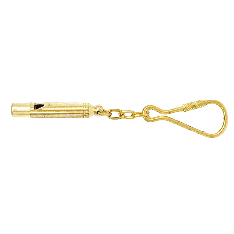 Nautical Whistle Keychain, Solid Brass - FO2219 - Five Oceans