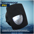 2-1/4" Square LED Recessed Courtesy / Companionway Light, Black Housing, Cool White, 12V, 4-Pack - FO2313-M4 - Five Oceans