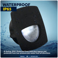2-1/4" Square LED Recessed Courtesy / Companionway Light, Black Housing, Cool White, 12V - FO2313 - Five Oceans