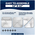 12" x 12" Aluminum Radar Reflector - FO2316 - Five Oceans