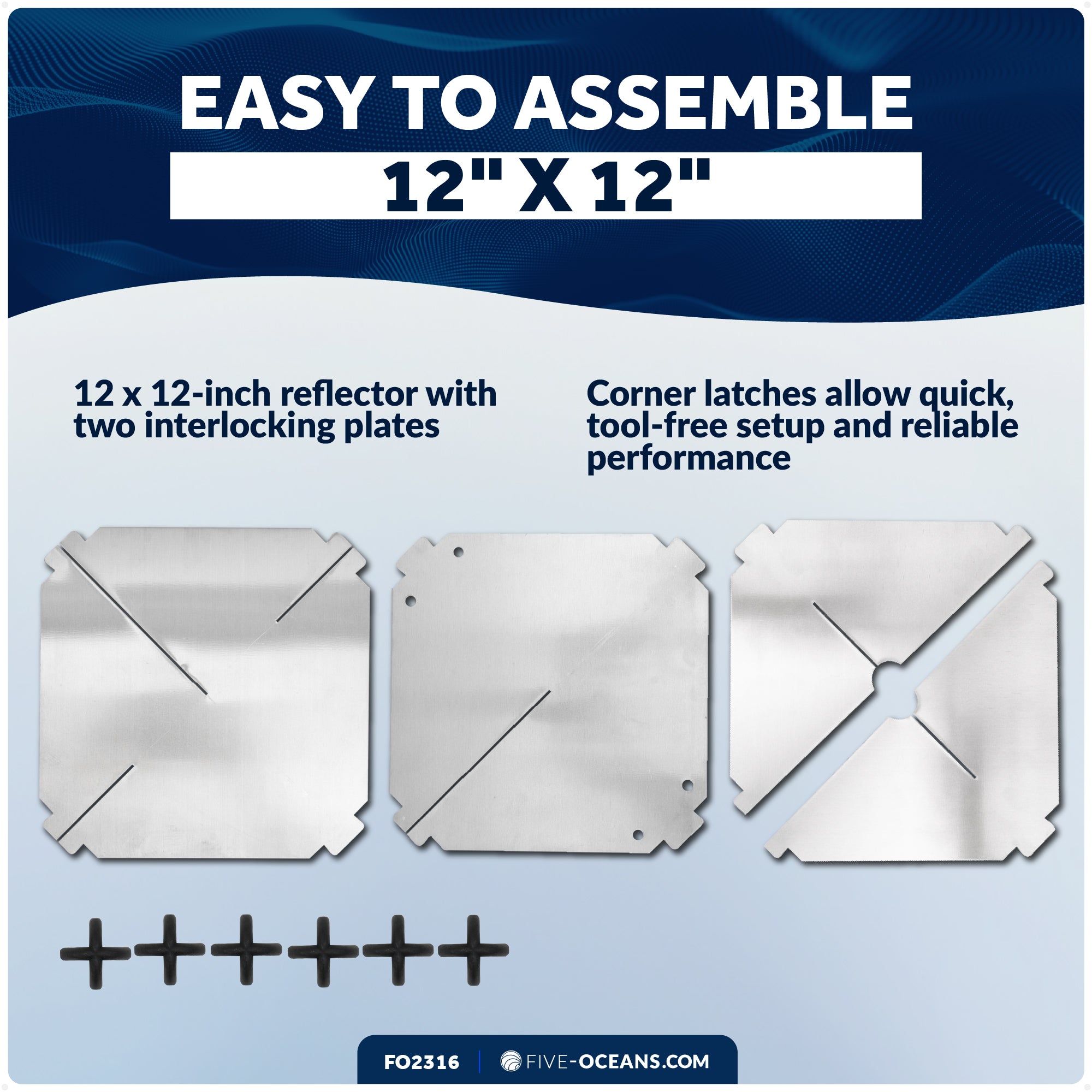 12" x 12" Aluminum Boat Radar Reflector - FO2316