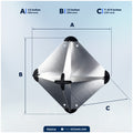 12" x 12" Aluminum Radar Reflector - FO2316 - Five Oceans