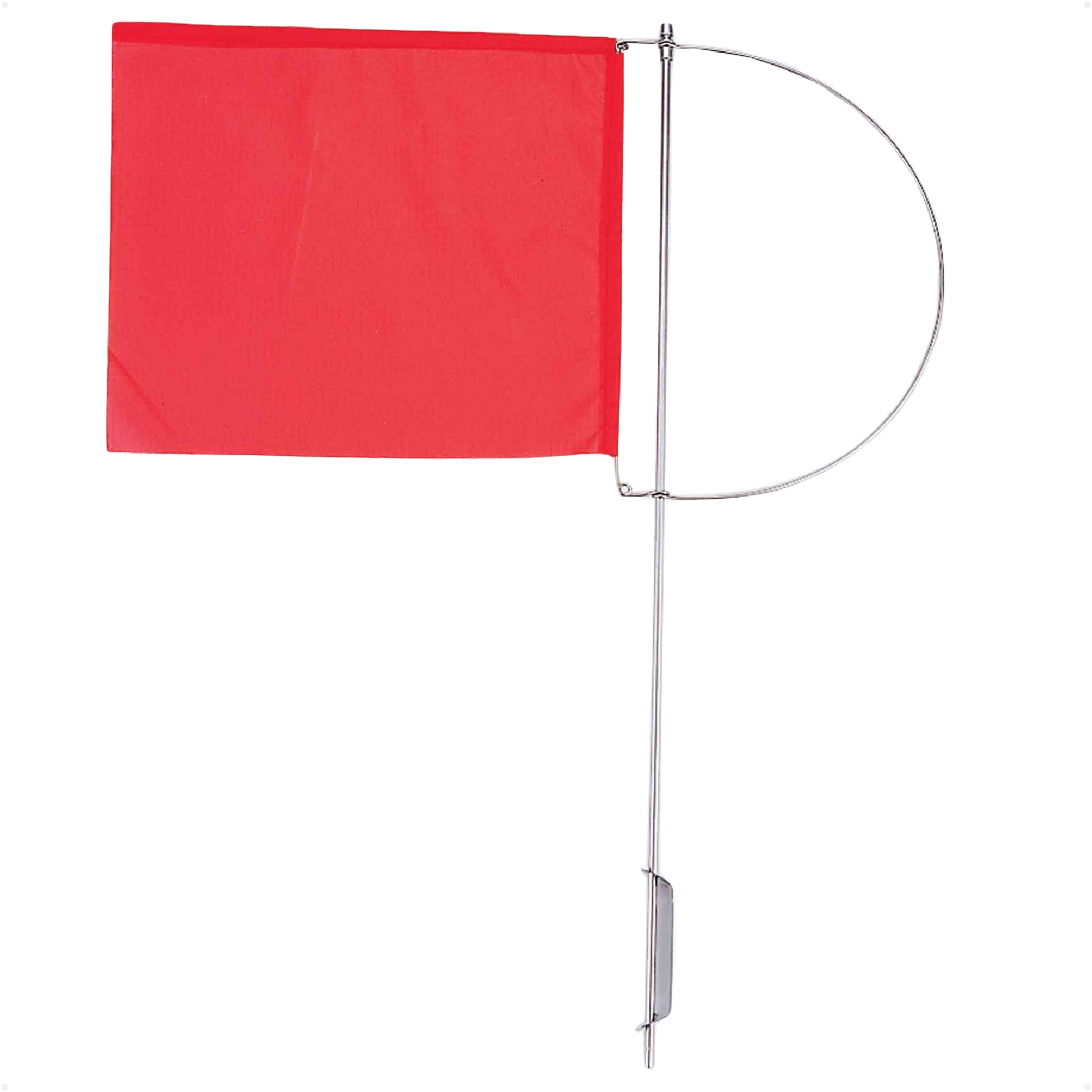 5-1/2" x 4-1/8" Wind Indicator Flag, Red Fabric & Stainless Steel - FO2318 - Five Oceans