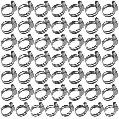 Adjustable Hose Clamp 7/16" - 13/16" (11-20mm), Stainless Steel, 50-Pack - FO2324-M50 - Five Oceans