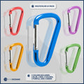 Carabiner D Ring, 2" Aluminum, 10-Pack - FO2330 - Five Oceans