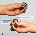 Carabiner D Ring, 2" Aluminum, 10-Pack - FO2330 - Five Oceans