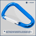 Carabiner D Ring, 2" Aluminum, 10-Pack - FO2330 - Five Oceans