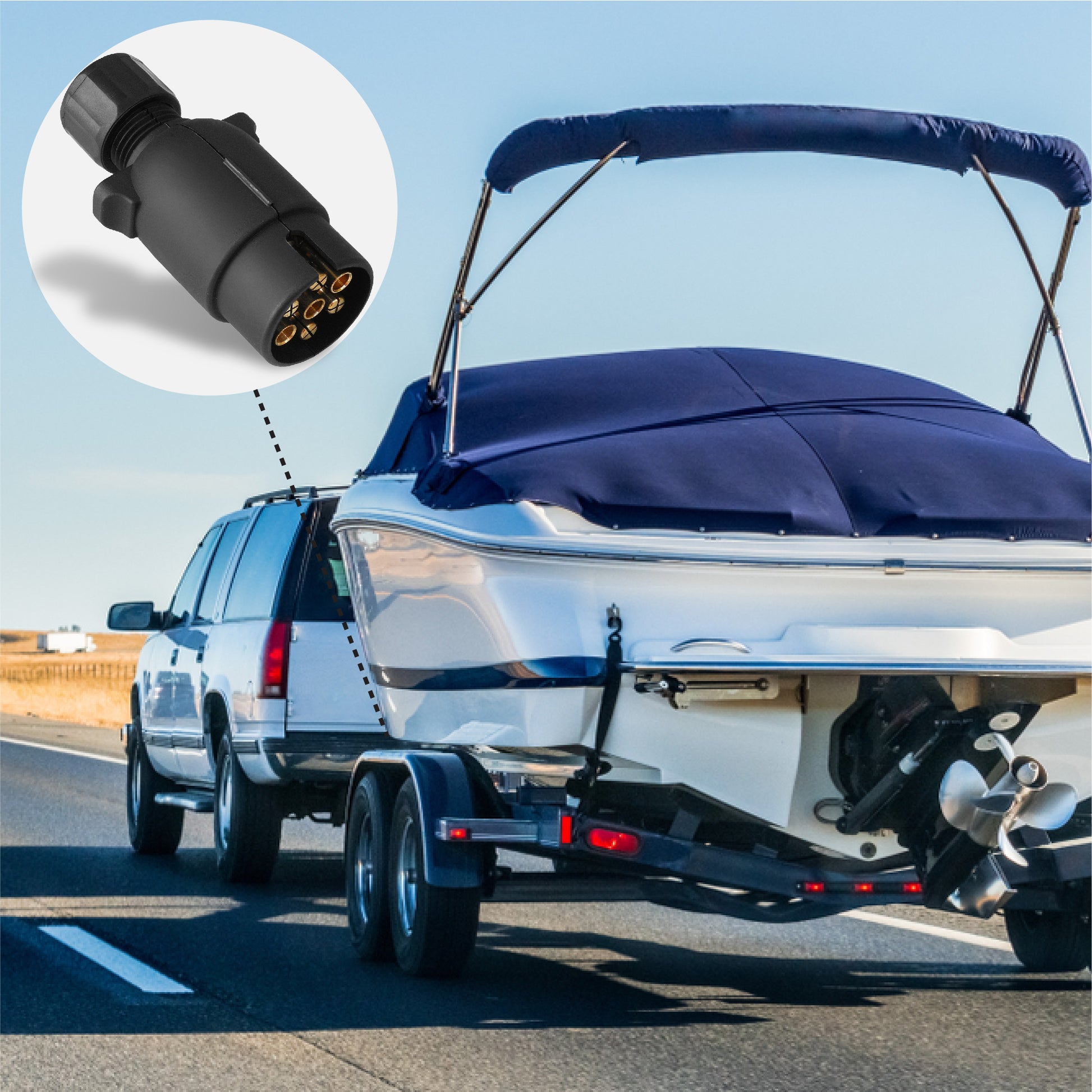 7-Way Trailer Plug - FO2354 - Five Oceans