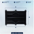 11" x 7" Group 24 Battery Tray with Hold-Down Clamp, Black - FO2359 - Five Oceans