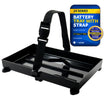 Group 24 Battery Tray with Hold-Down Strap, Black, 11"x7" - FO-2360 - Five Oceans