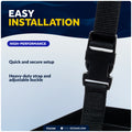 11" x 7" Group 24 Battery Tray with Hold-Down Strap, Black - FO2360 - Five Oceans