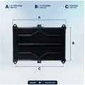 11" x 7" Group 24 Battery Tray with Hold-Down Strap, Black - FO2360 - Five Oceans