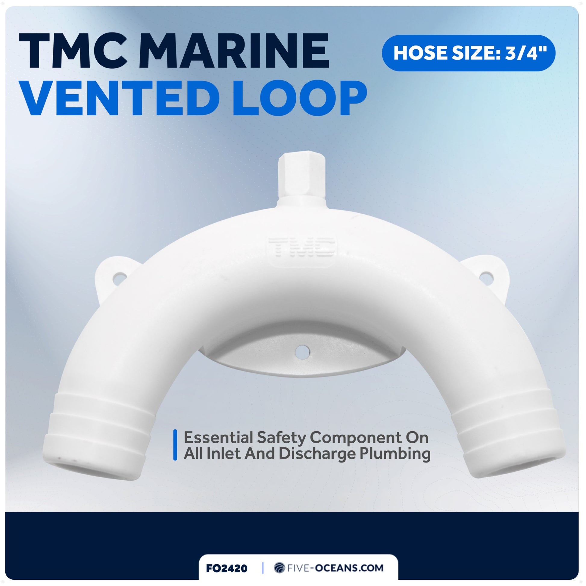 TMC Vented Loop for Boats and RVs, 3/4" Hose - FO2420 - Five Oceans
