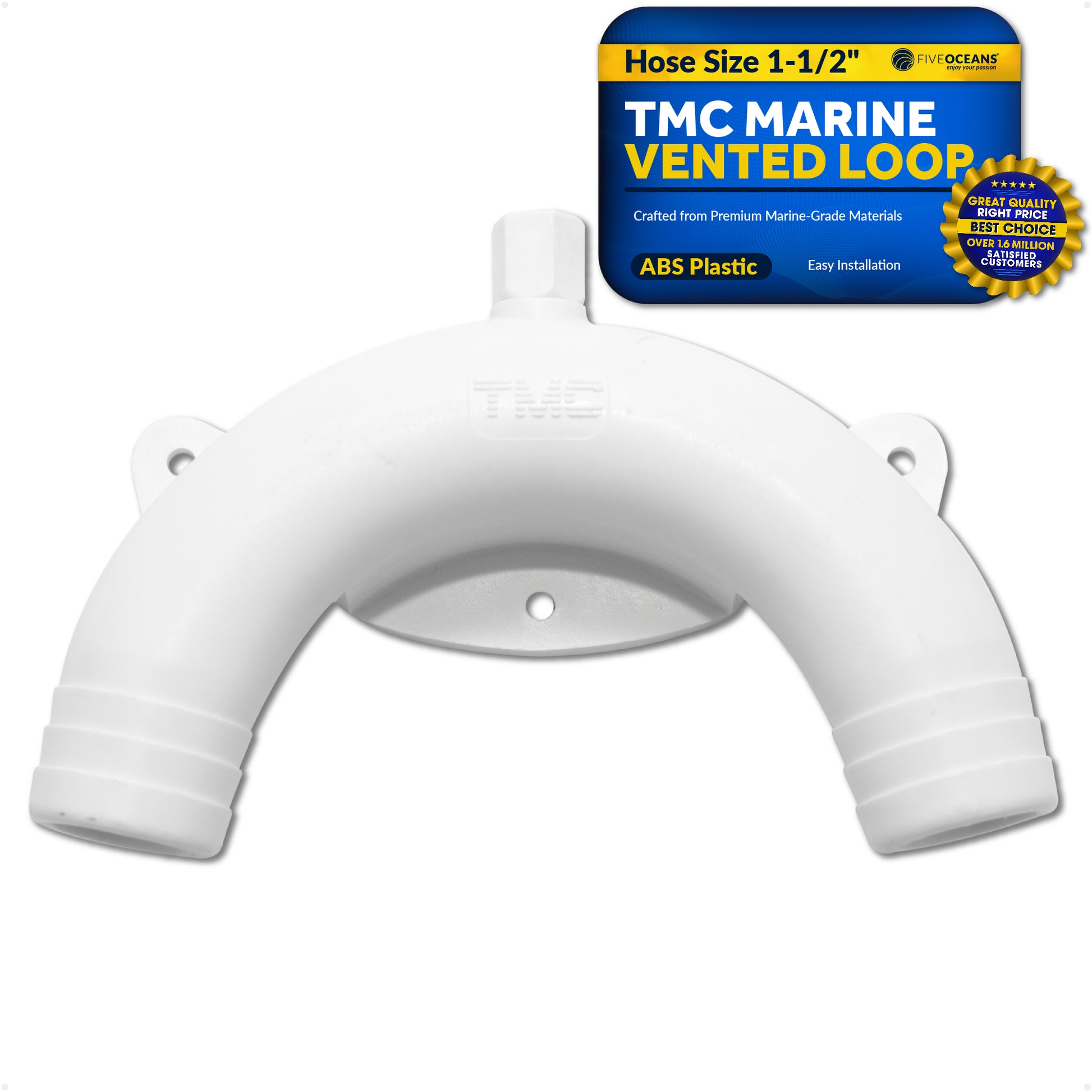 TMC Vented Loop for Boats and RVs, 1-1/2" Hose - FO2422 - Five Oceans