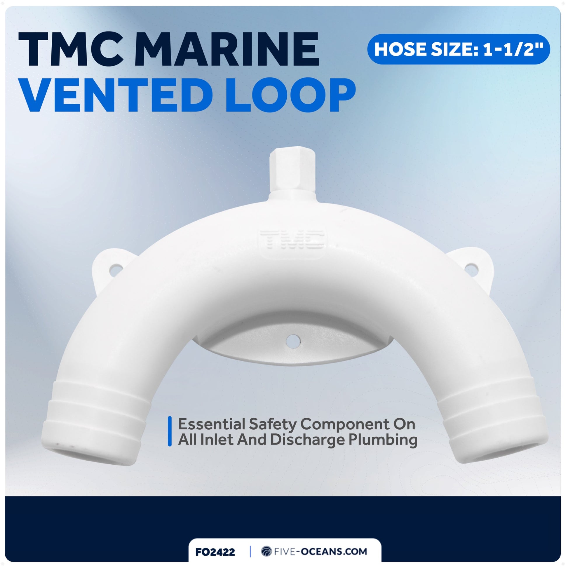 TMC Vented Loop for Boats and RVs, 1-1/2" Hose - FO2422 - Five Oceans
