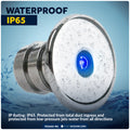 3/4" Round LED Snap-In Mount Courtesy / Mini Accent Light, Blue, 12V, 2-Pack - FO2445-M2 - Five Oceans