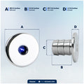 3/4" Round LED Snap-In Mount Courtesy / Mini Accent Light, Blue, 12V - FO2445 - Five Oceans