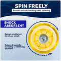 Trailer Bow Roller, Clear Yellow - Five Oceans