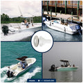 3/4" Thru-Hull Fitting, White Nylon & Stainless Steel Head – FO2558 - Five Oceans