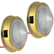 LED Interior Dome Ceiling Light, 6" Surface Mount, Daylight White, 2-Pack - FO2627-M2 - Five Oceans