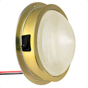6" LED Surface-Mount Dome / Ceiling Light, Warm White, Gold Plated Brass Housing, 12V - FO2628 - Five Oceans