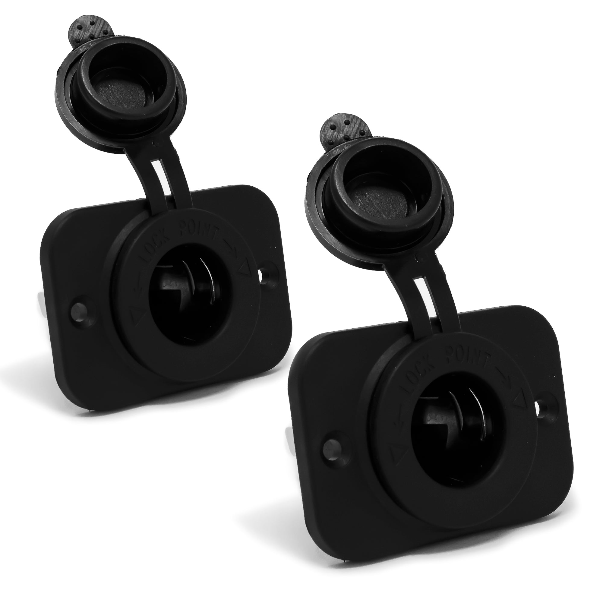 Cigarette Lighter Socket Panel, 12V, 2-Pack - FO2635-M2