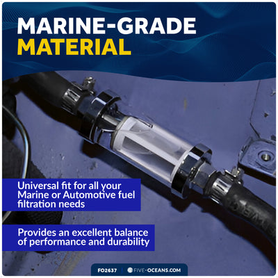 In-Line Universal Fuel Filter - FO2637 - Five Oceans